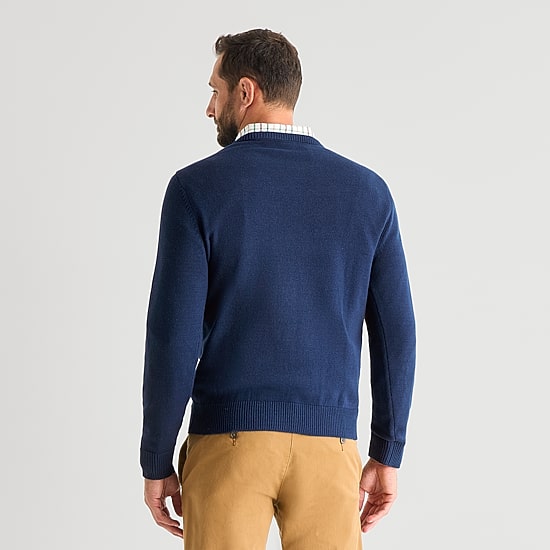 St. John's Bay Intarsia Mens Crew Neck Long Sleeve Pullover Sweater