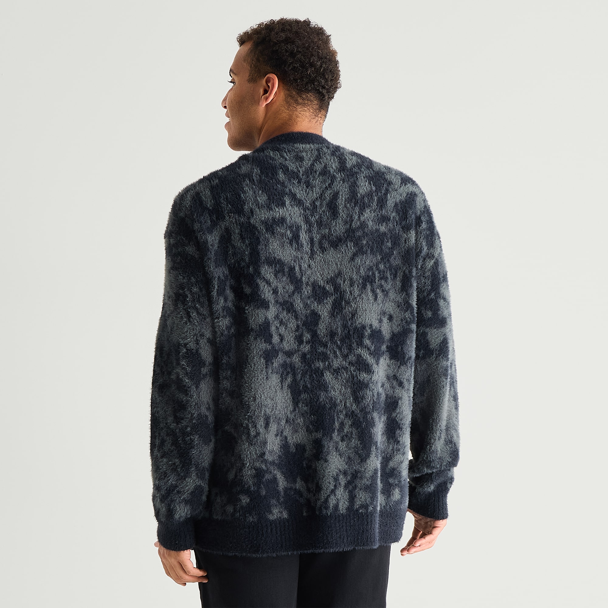 Arizona Mens V Neck Long Sleeve Button Big and Tall Cardigan