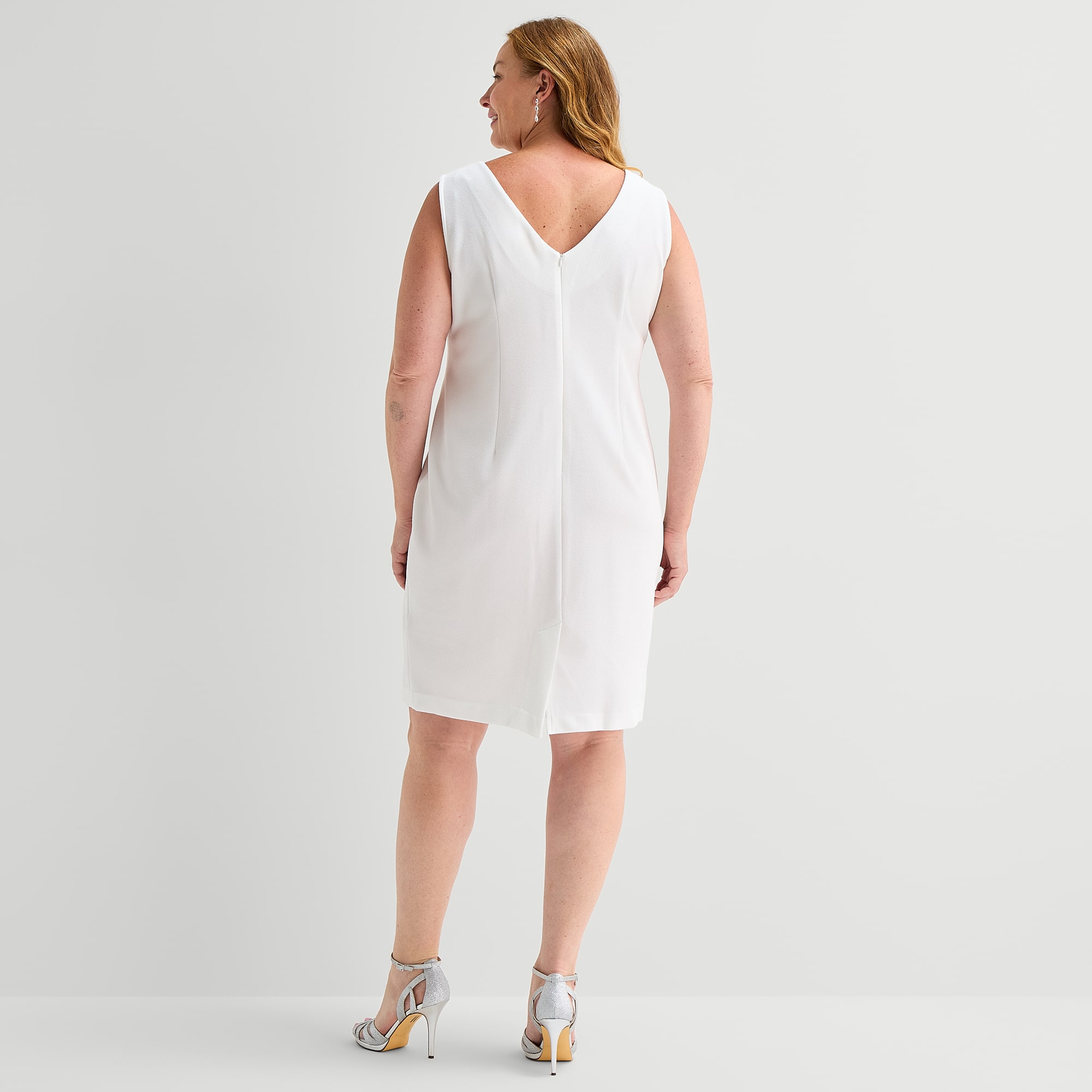 Maya Brooke Womens Plus Jacket Dress