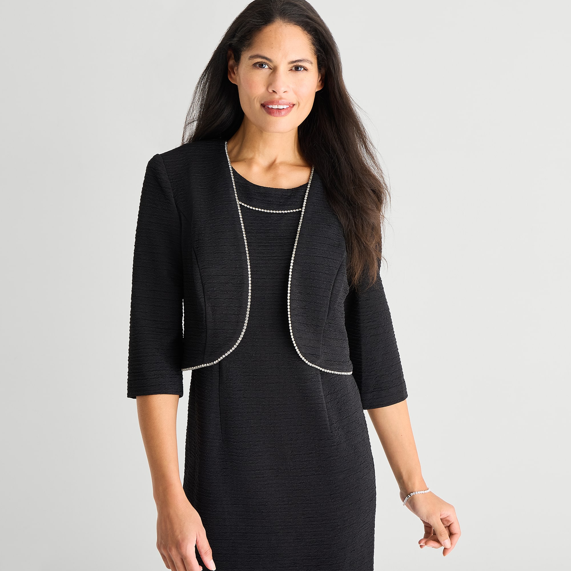 Maya Brooke Womens Jacket Dress