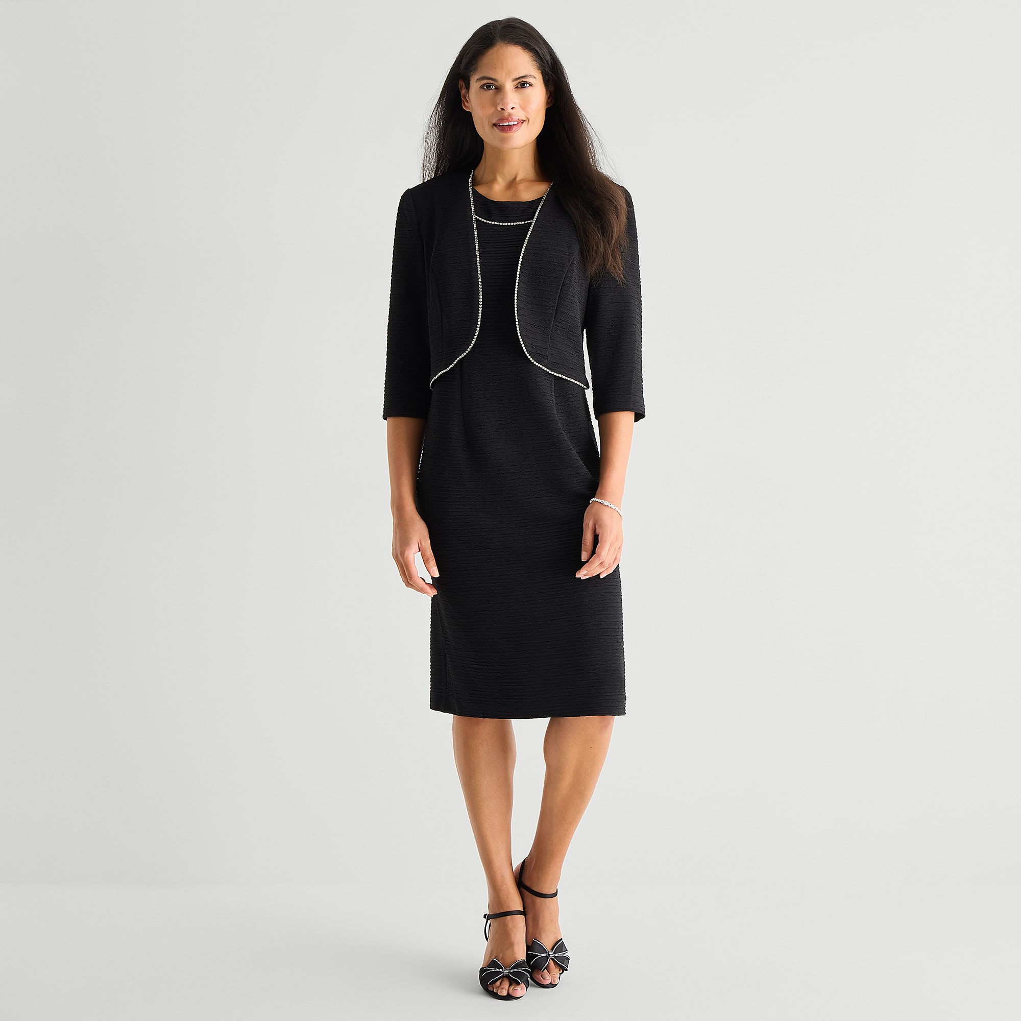 Maya Brooke Womens Jacket Dress