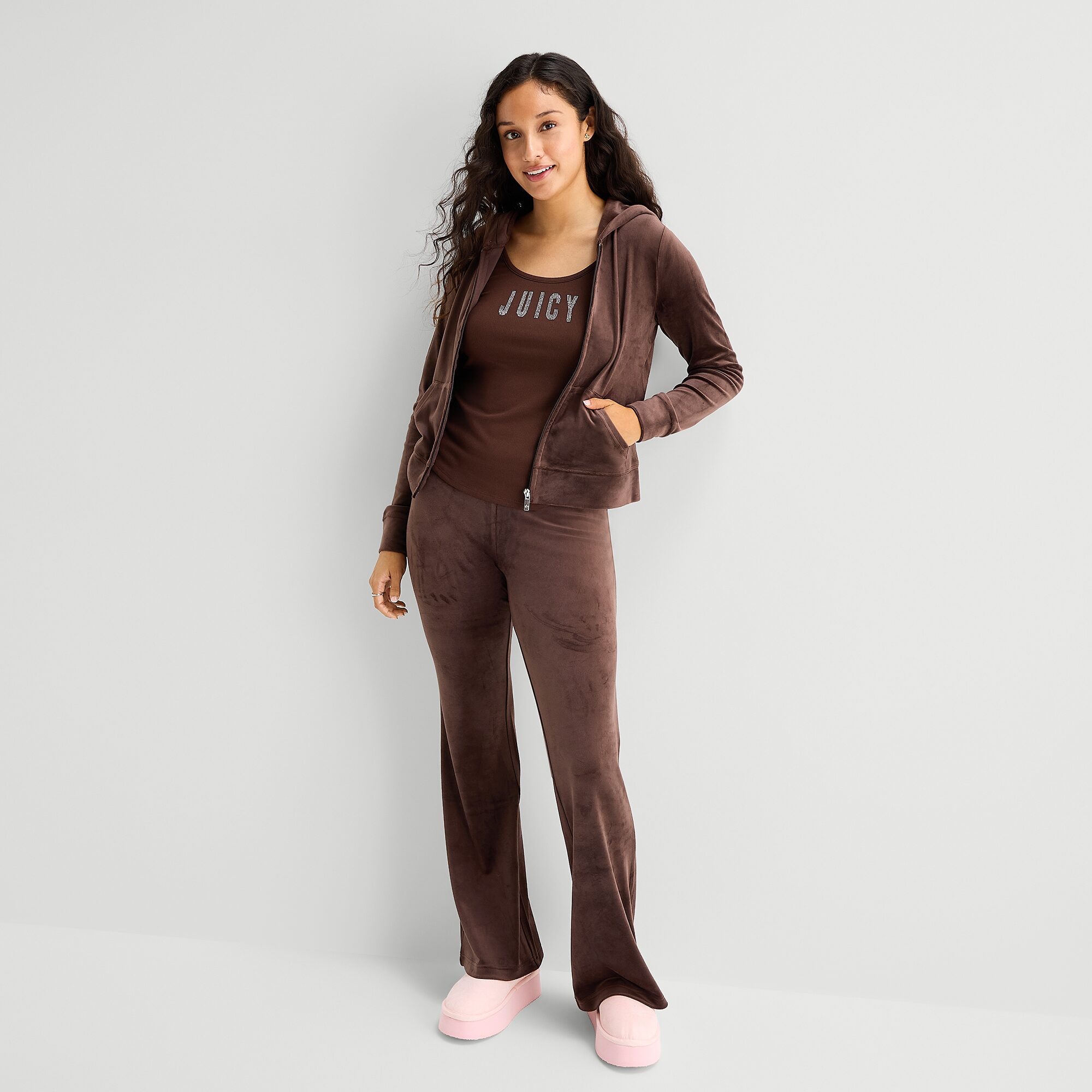 Juicy By Couture Womens Juniors Lightweight Track Jacket