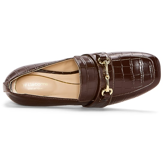 Liz Claiborne Midland Womens Square Closed Toe Loafers