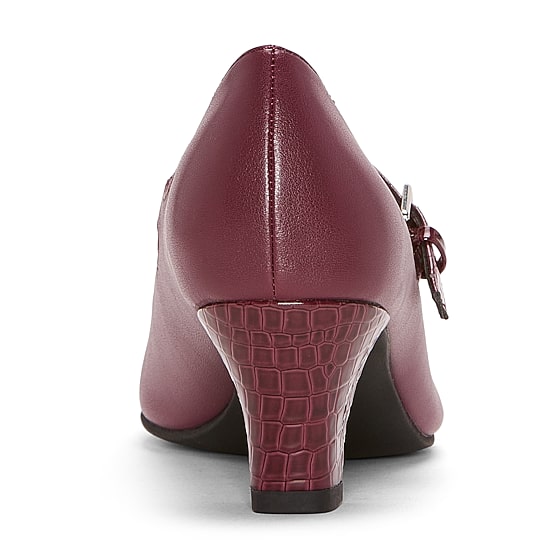 East 5th Finlas Womens Round Closed Toe Block Heel Pumps