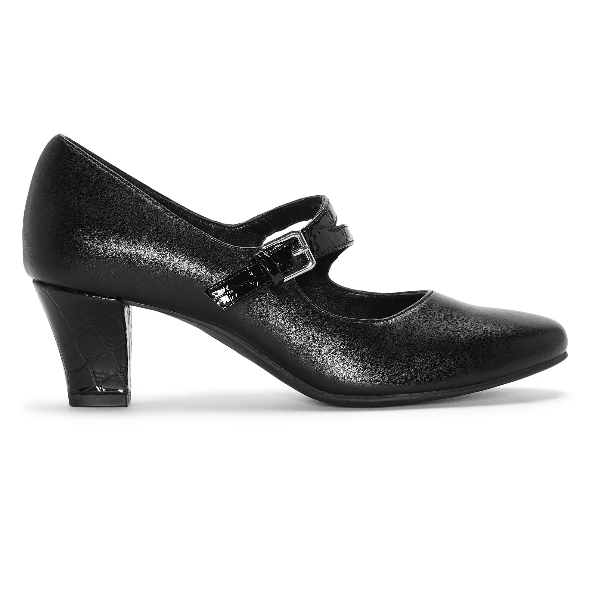 east 5th Finlas Womens Round Closed Toe Block Heel Pumps