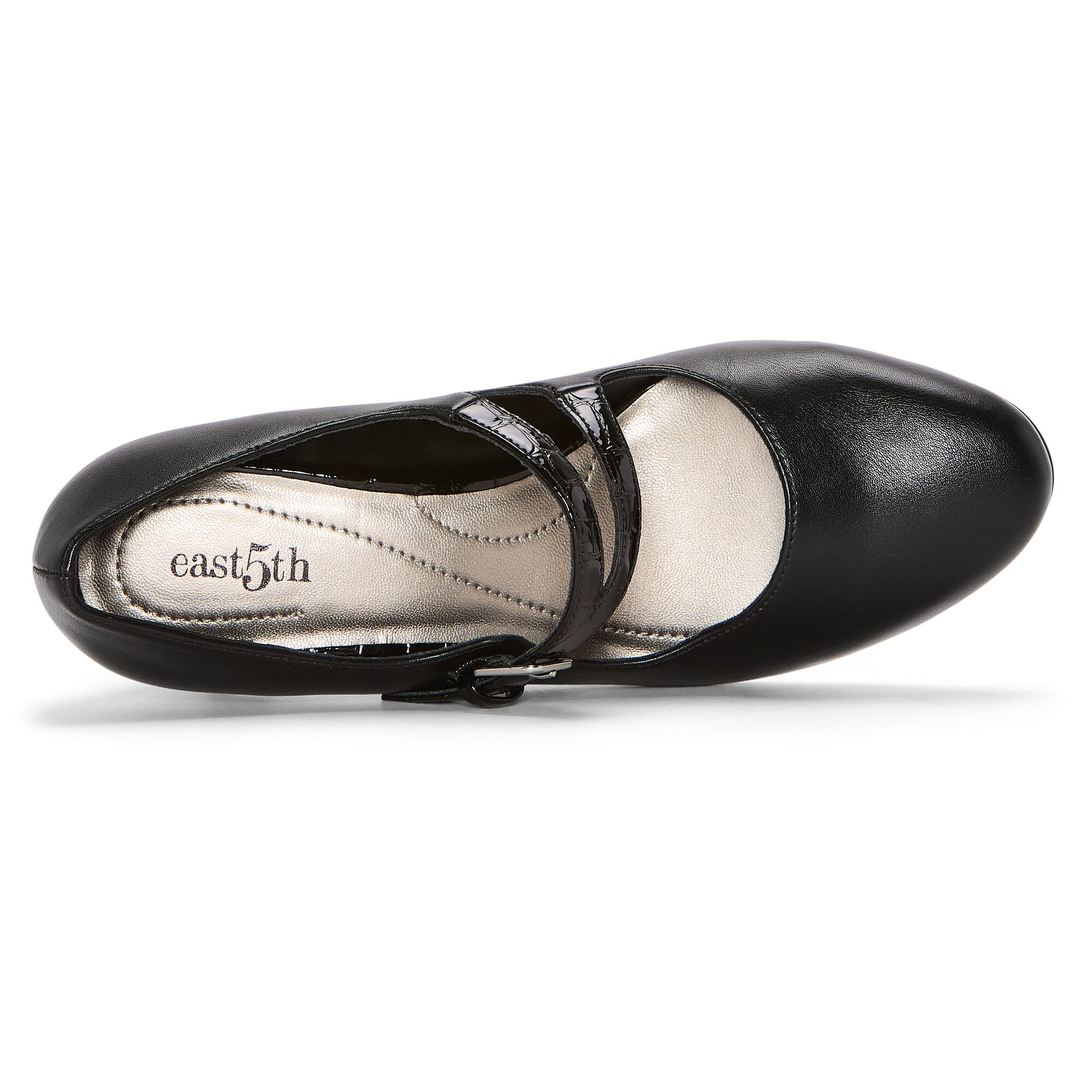 east 5th Finlas Womens Round Closed Toe Block Heel Pumps