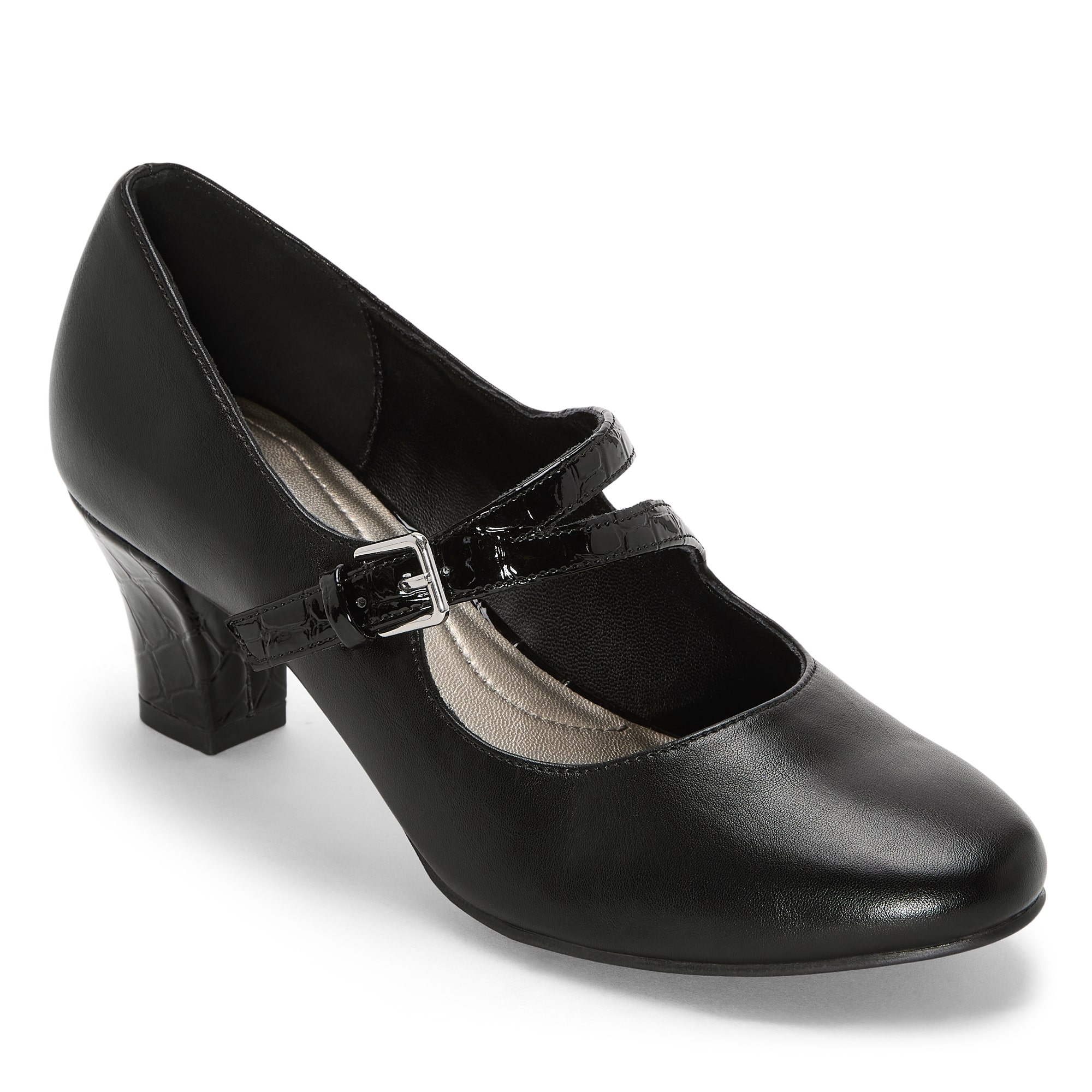 east 5th Finlas Womens Round Closed Toe Block Heel Pumps
