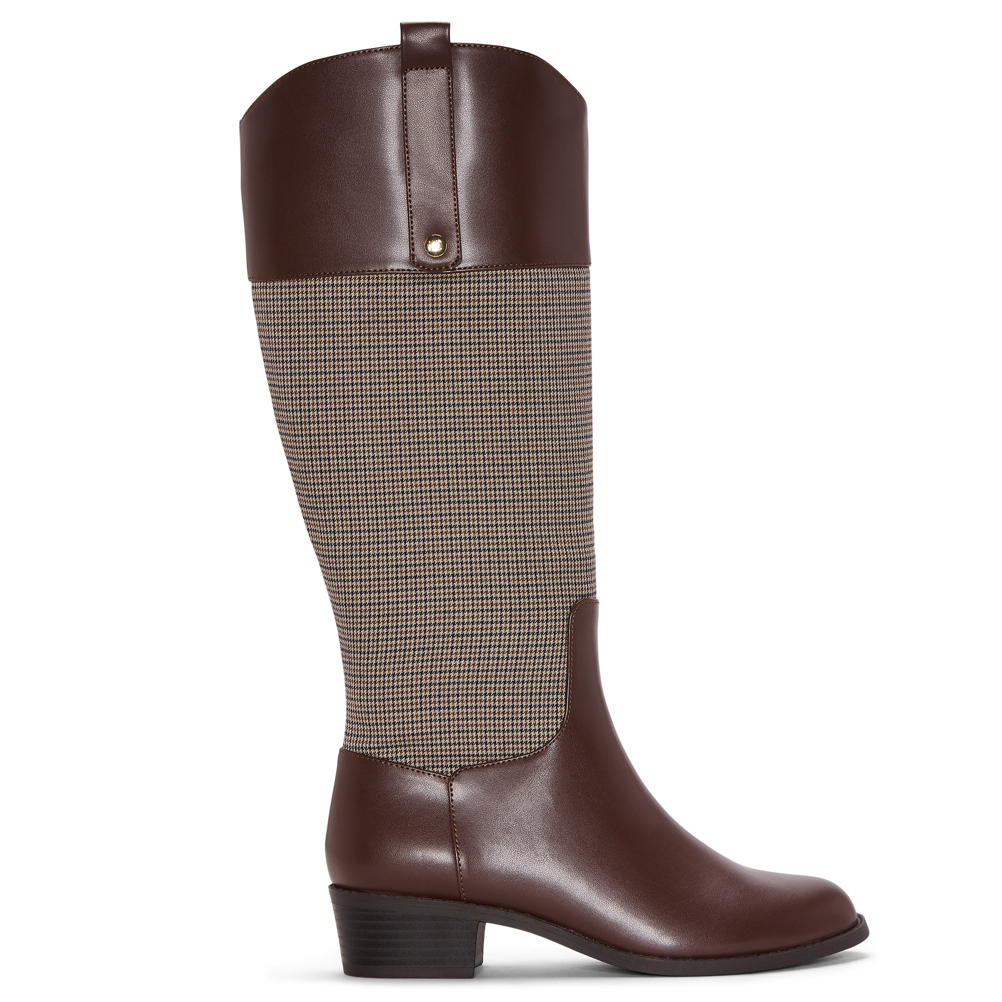 Liz Claiborne Womens Tealing Stacked Heel Riding Boots