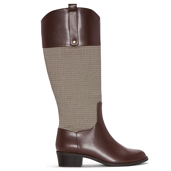 Liz Claiborne Womens Tealing Stacked Heel Riding Boots