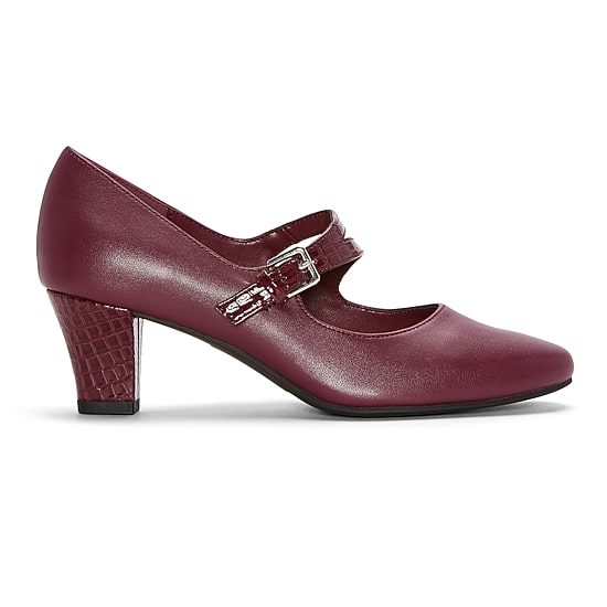East 5th Finlas Womens Round Closed Toe Block Heel Pumps