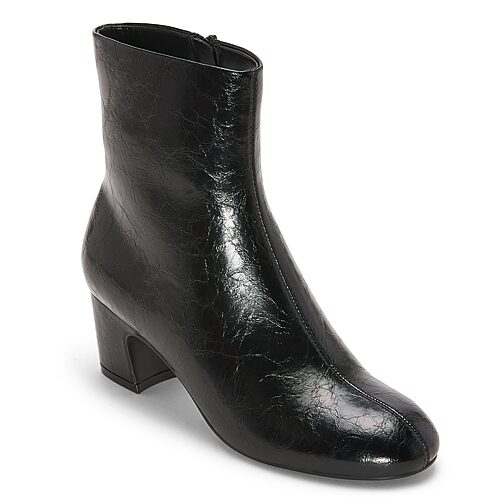 Liz Claiborne Womens Nursery\n Stacked Heel Booties In Black