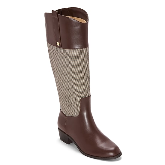 Liz Claiborne Womens Tealing Stacked Heel Riding Boots