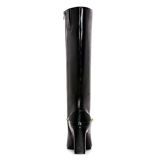 Liz Claiborne Womens Dyce Wwc Wide Calf Block Heel Dress Boots
