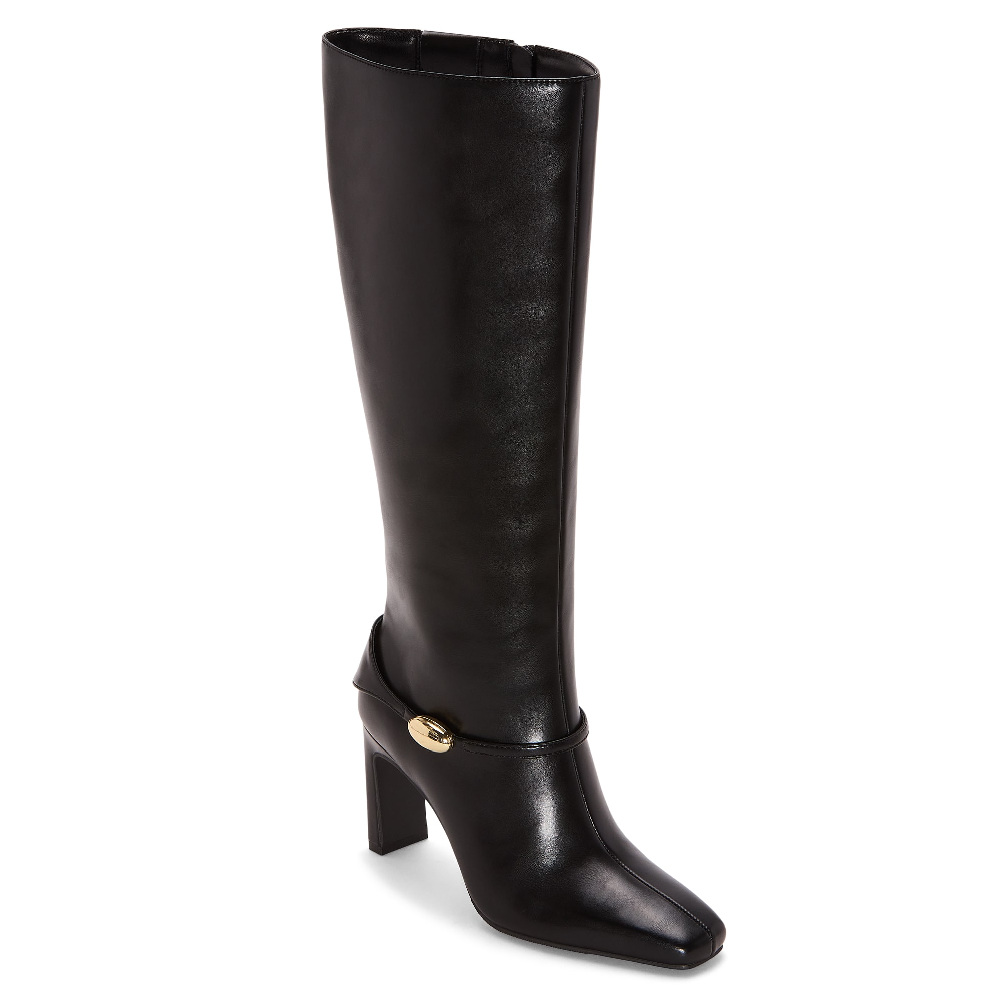 Liz Claiborne Womens Dyce Wwc Wide Calf Block Heel Dress Boots