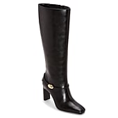 Liz Claiborne Womens Dyce Wwc Wide Calf Block Heel Dress Boots