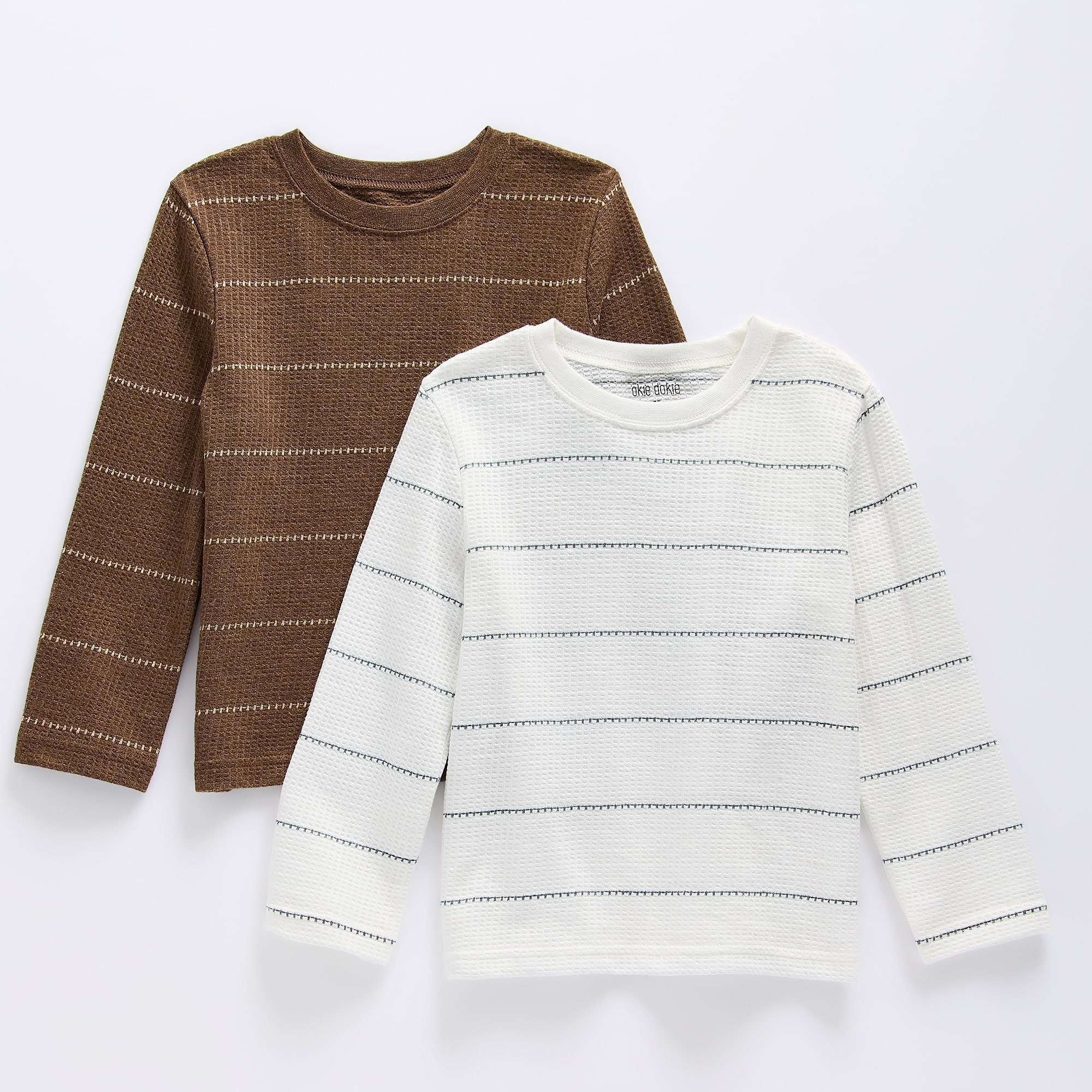 Okie Dokie Toddler & Little Boys Crew Neck Long Sleeve 2-pc. T-Shirt