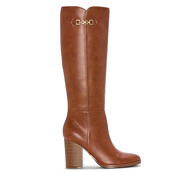 Unisa Womens Leavit Stacked Heel Dress Boots