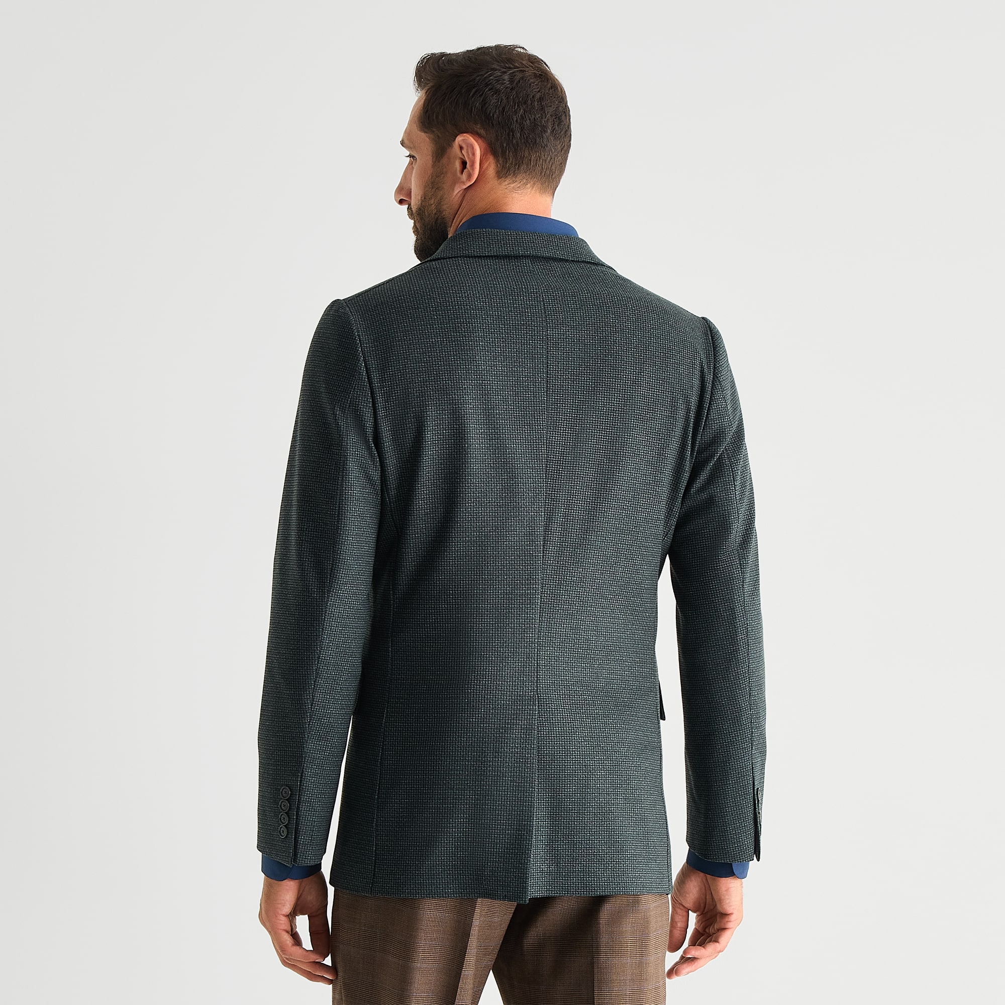 Stafford Herringbone Knit Mens Classic Fit Sport Coat