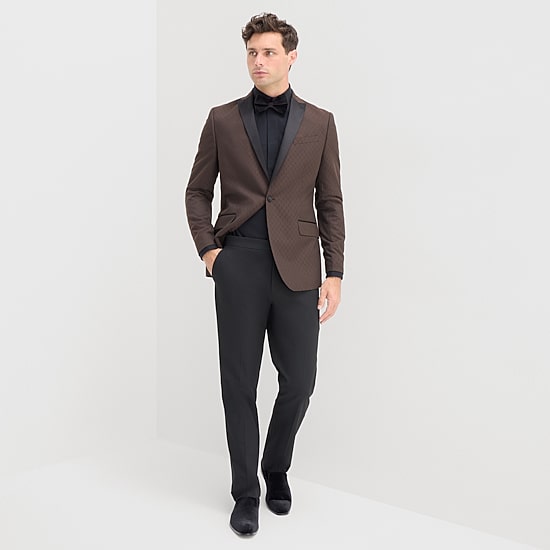 J. Ferrar Evening Edition Mens Medallion Slim Fit Tuxedo Jacket