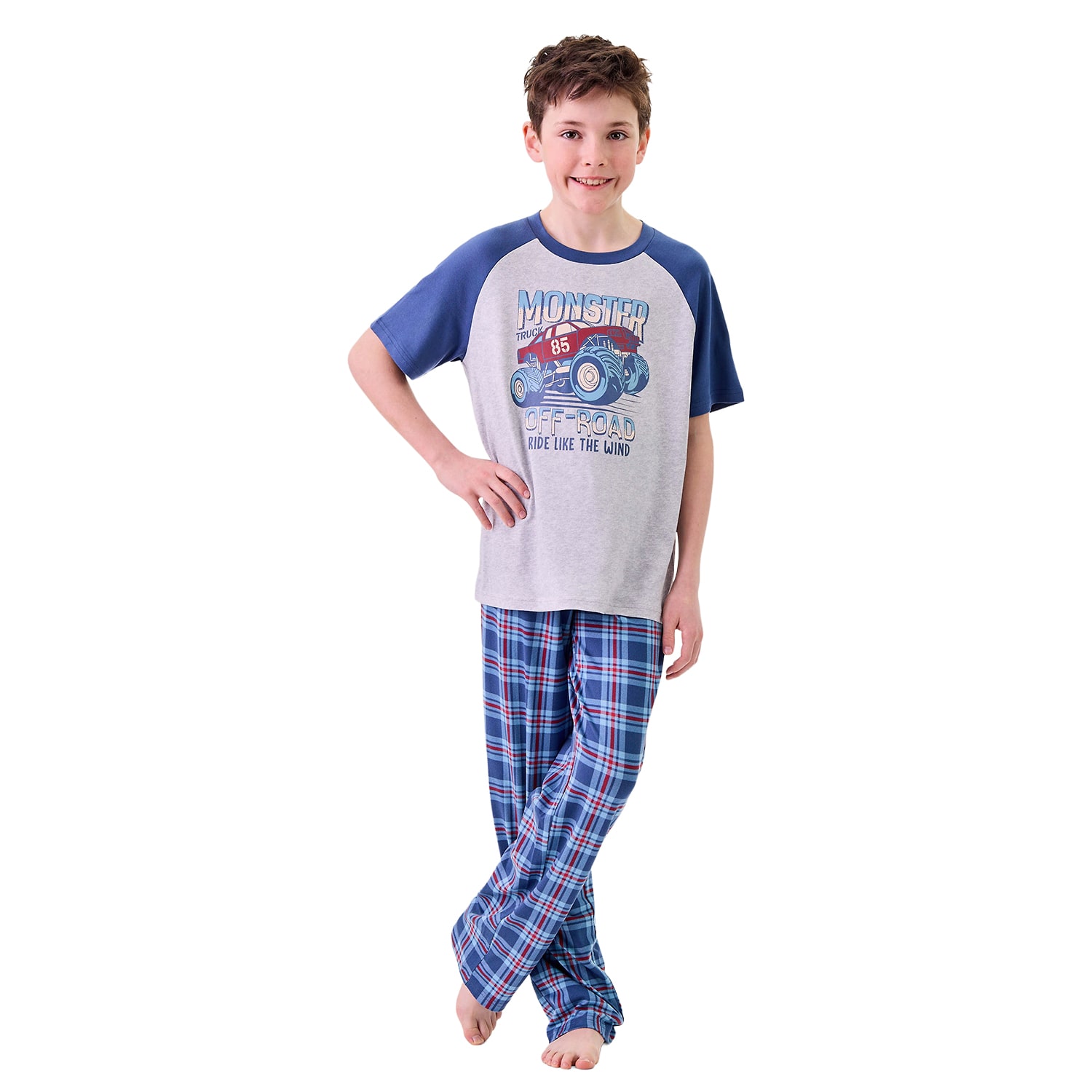 Dream Big Peace Out Little & Kid Boys Crew Neck Short Sleeve 3-pc. Pajama Set