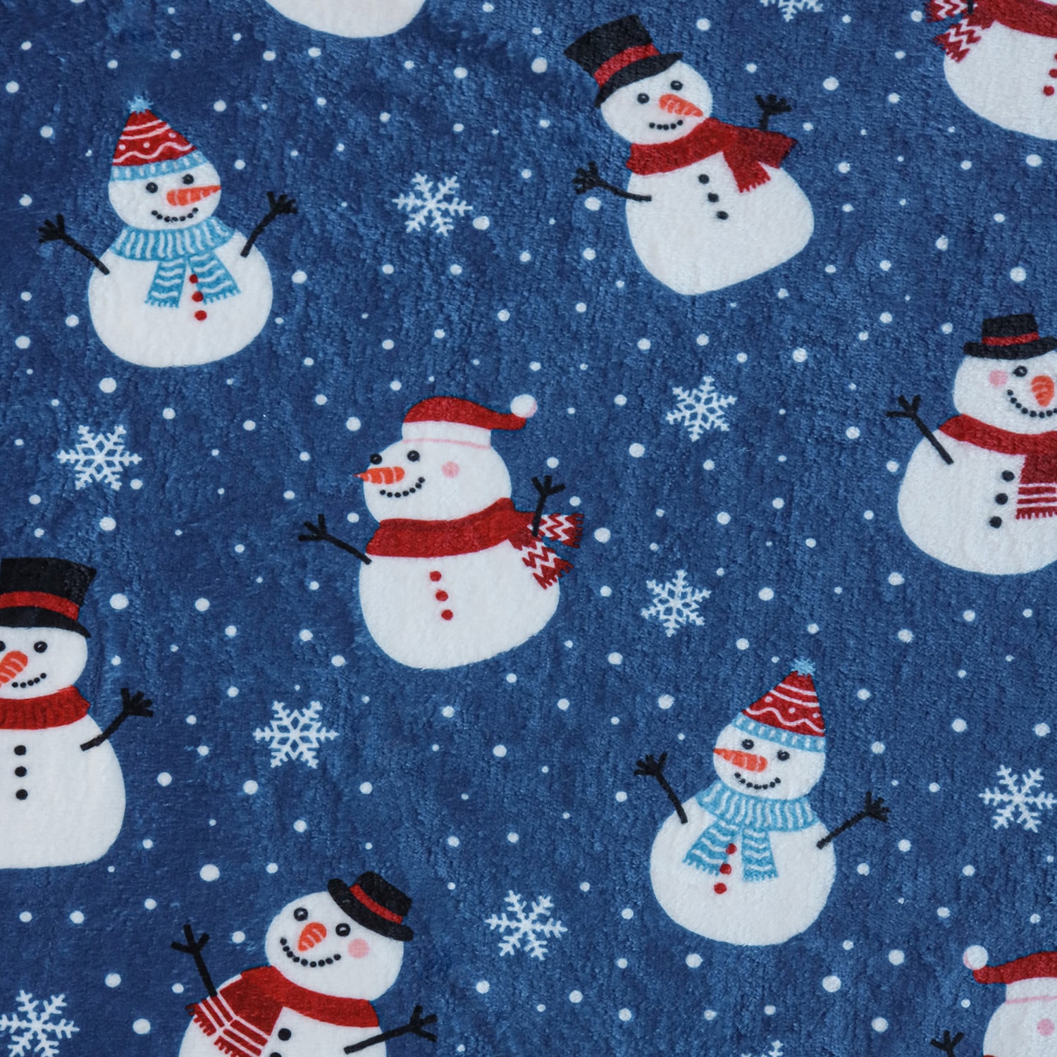 Awesome Home™ Holiday Snowman Plush Throw Midweight Throw