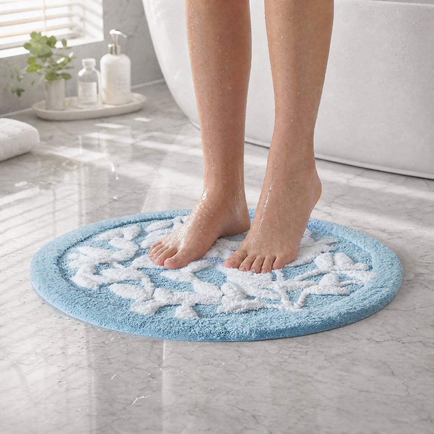 Madison Park Belle Cotton Tufted Bath Rug