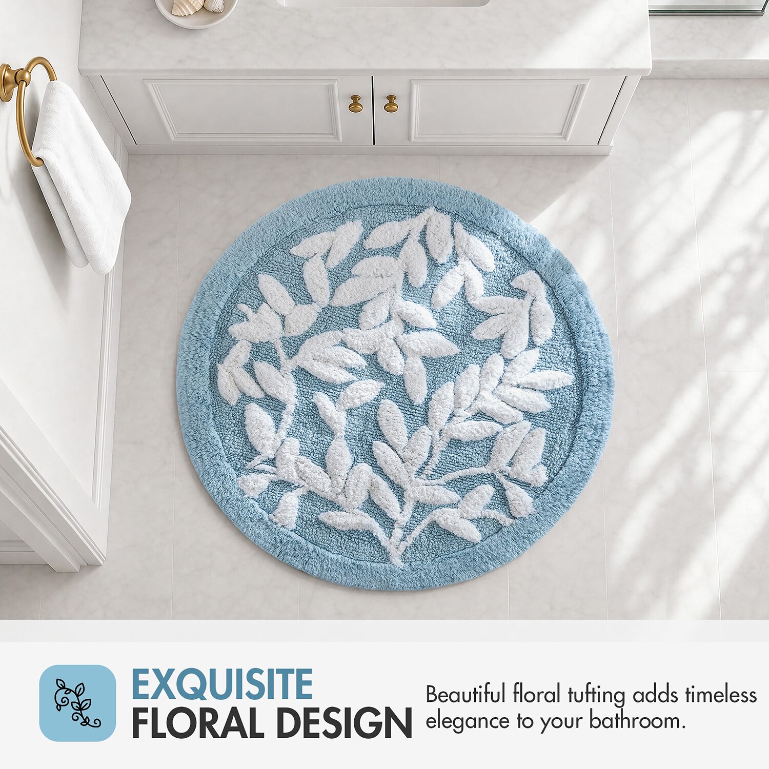 Madison Park Belle Cotton Tufted Bath Rug
