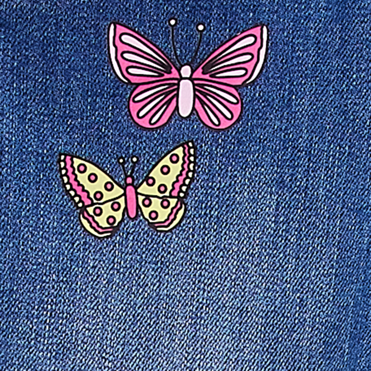 Okie Dokie Toddler & Little Girls Adjustable Waist Stretch Fabric Flare Leg Jean