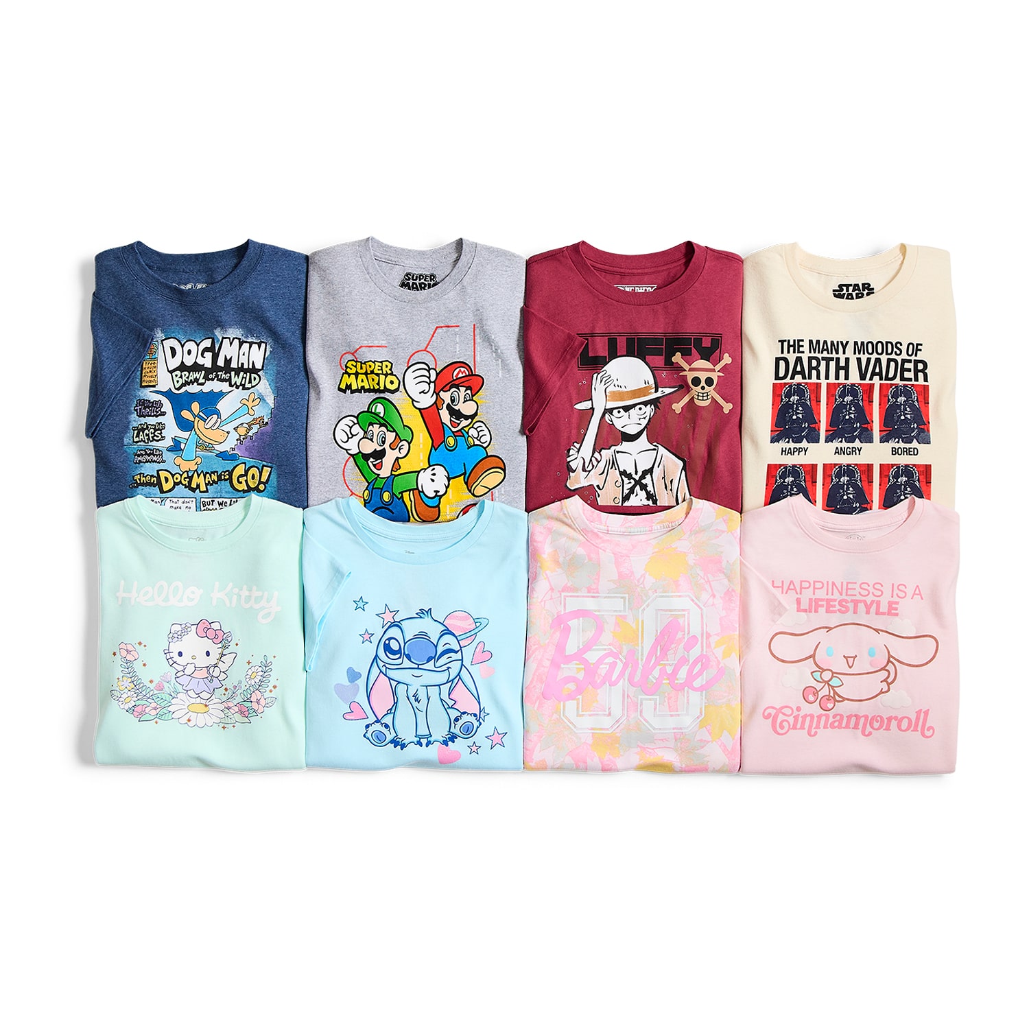 Little & Big Kid Boys Crew Neck Short Sleeve Regular Fit Super Mario Graphic T-Shirt