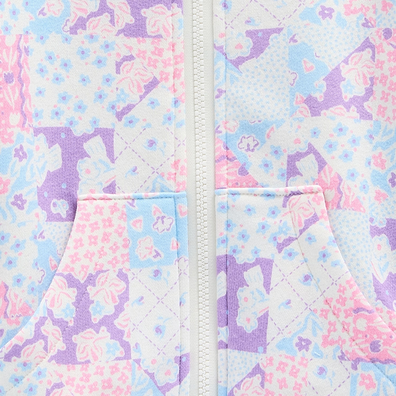 Okie Dokie Toddler Girls Fleece Adaptive Easy-on + Easy-off Hidden Access Opening Jacket