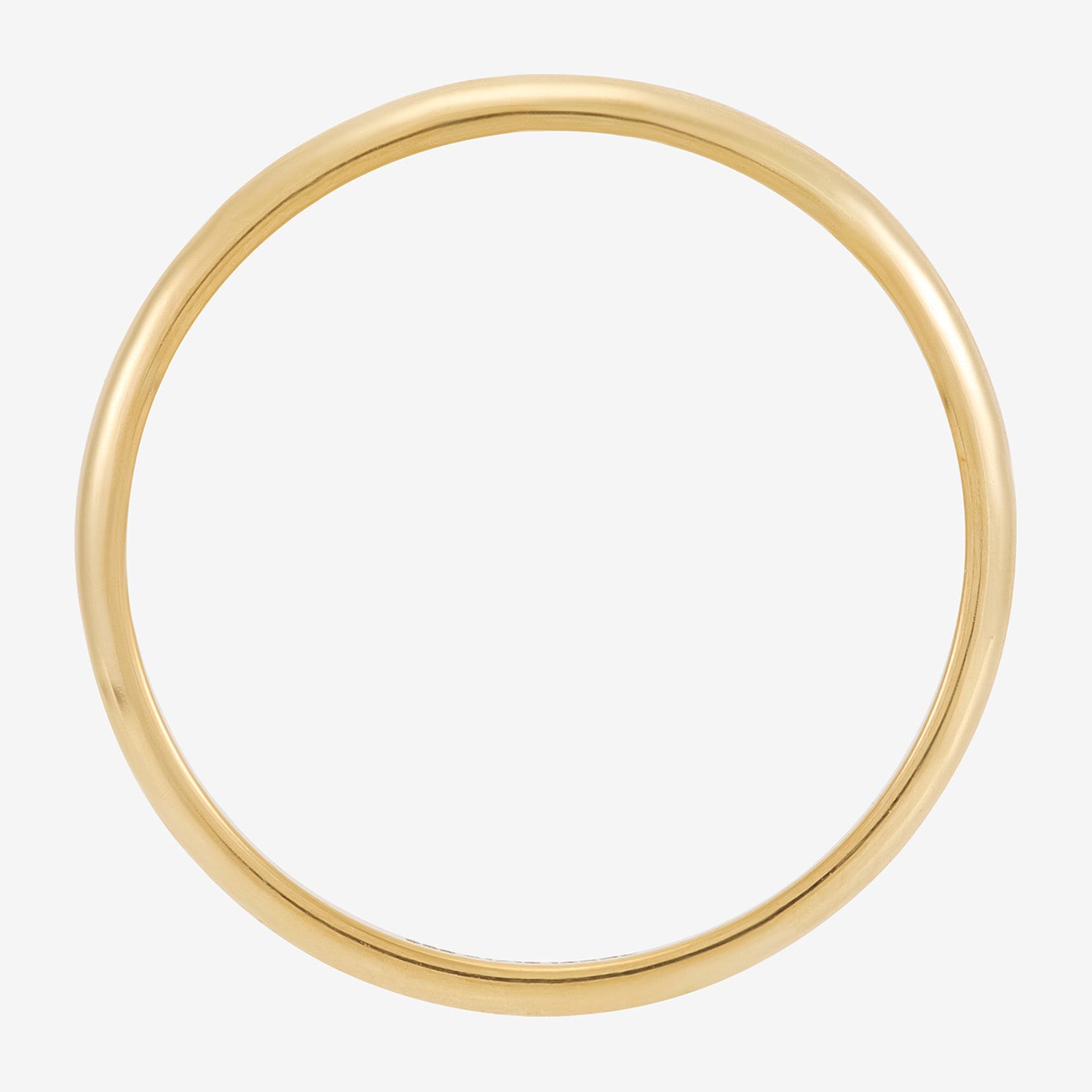 Unisex Adult 2.5MM 14K Gold Over Silver Wedding Band
