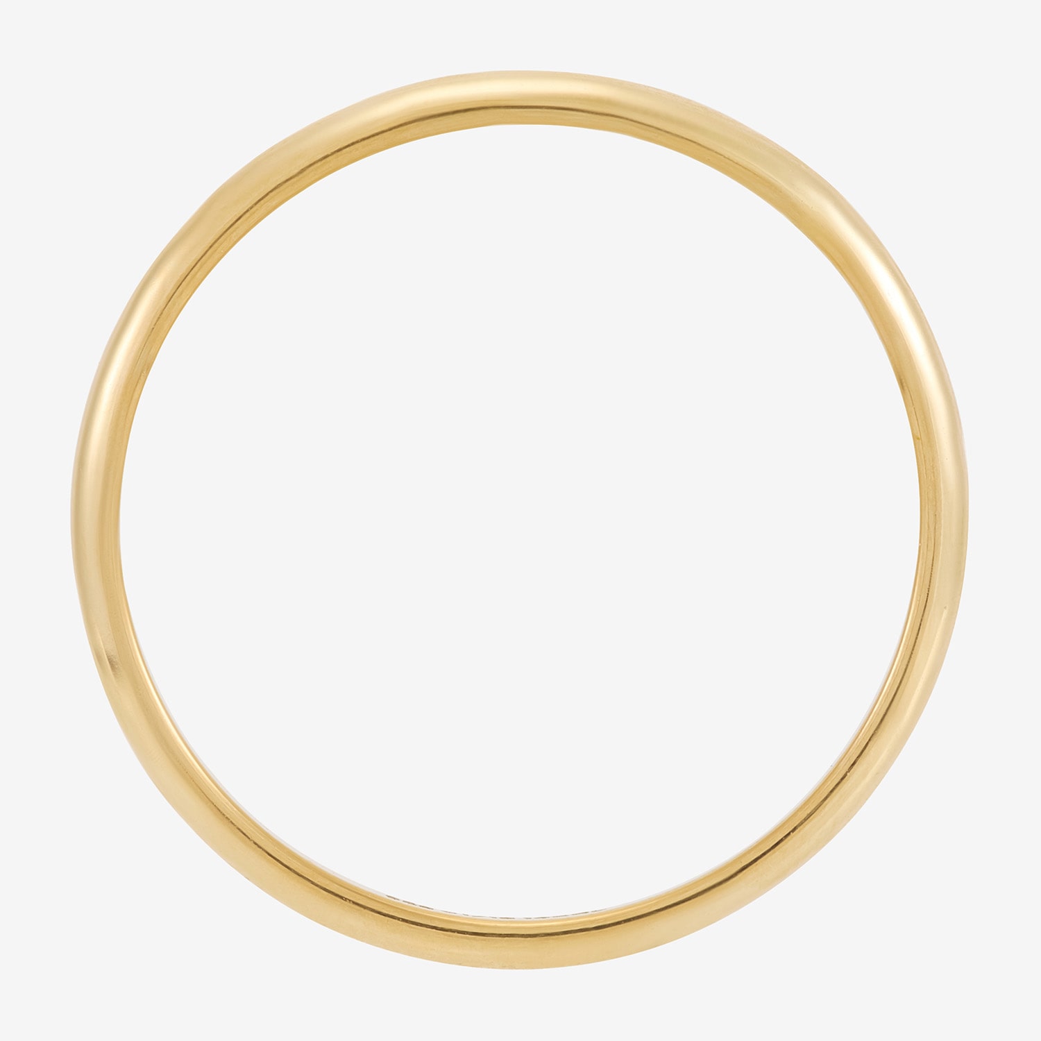 Unisex Adult 2.5MM 14K Gold Over Silver Wedding Band