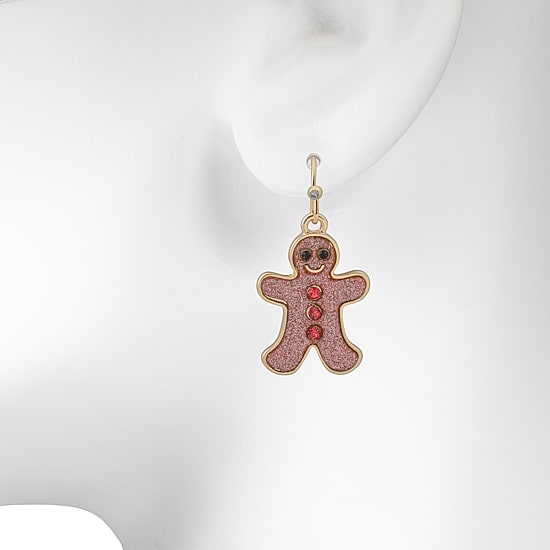 Bijoux Bar Womens Red Glass Drop Earrings