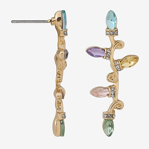 Bijoux Bar Womens Multi Color Glass Drop Earrings In Multiple Colors