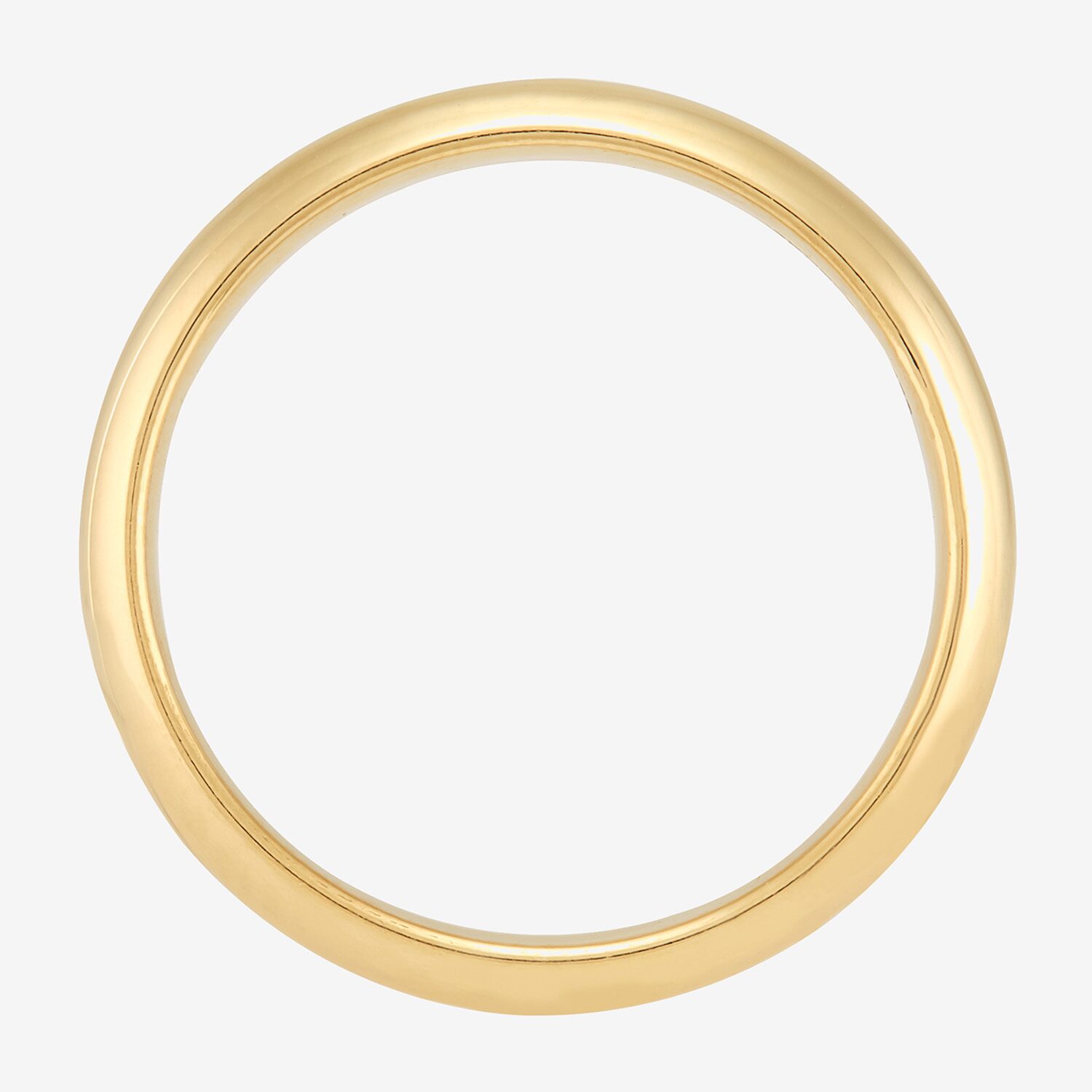 Unisex Adult 4MM 14K Gold Over Silver Wedding Band