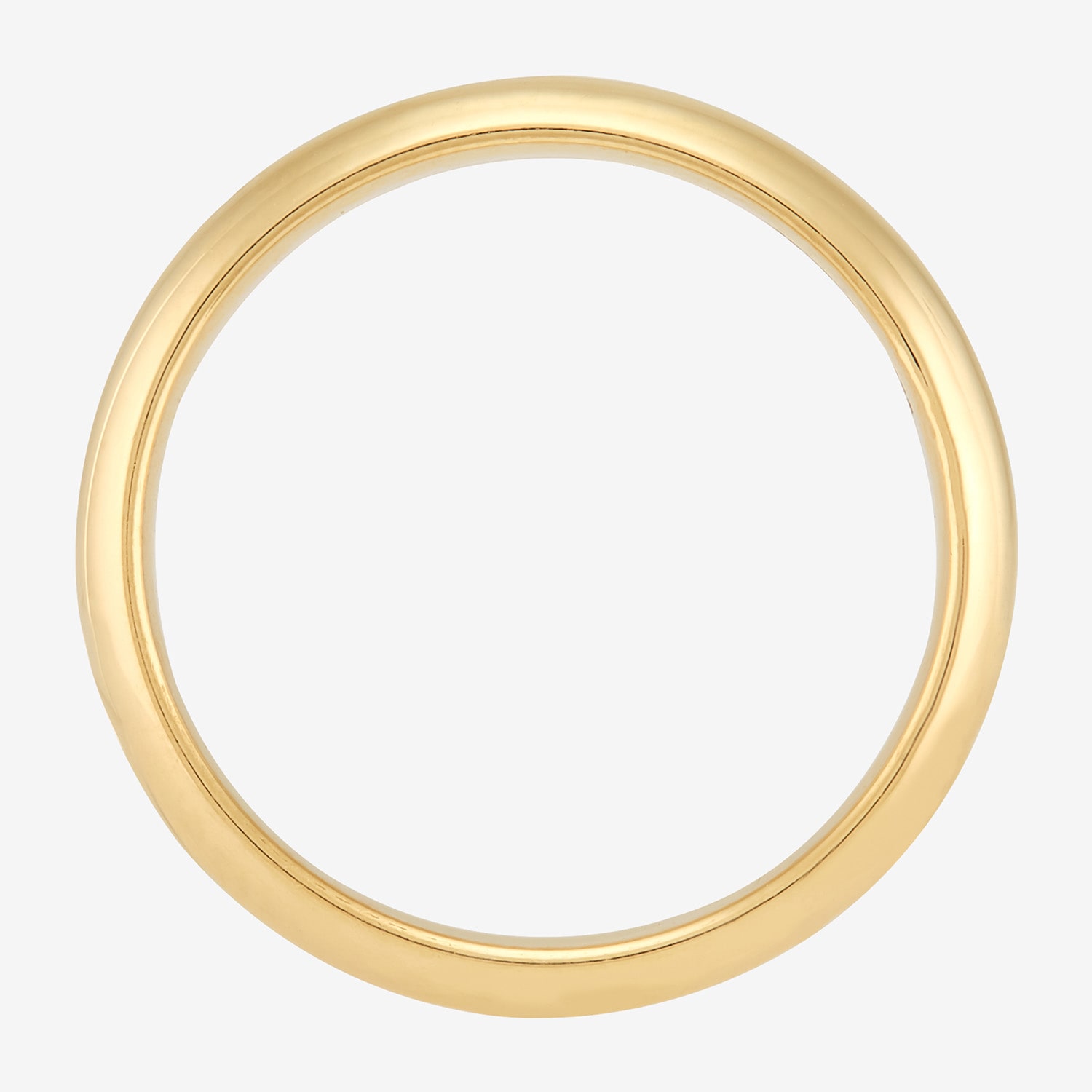 Unisex Adult 4MM 14K Gold Over Silver Wedding Band