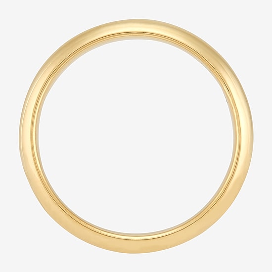 Unisex Adult 4MM 14K Gold Over Silver Wedding Band