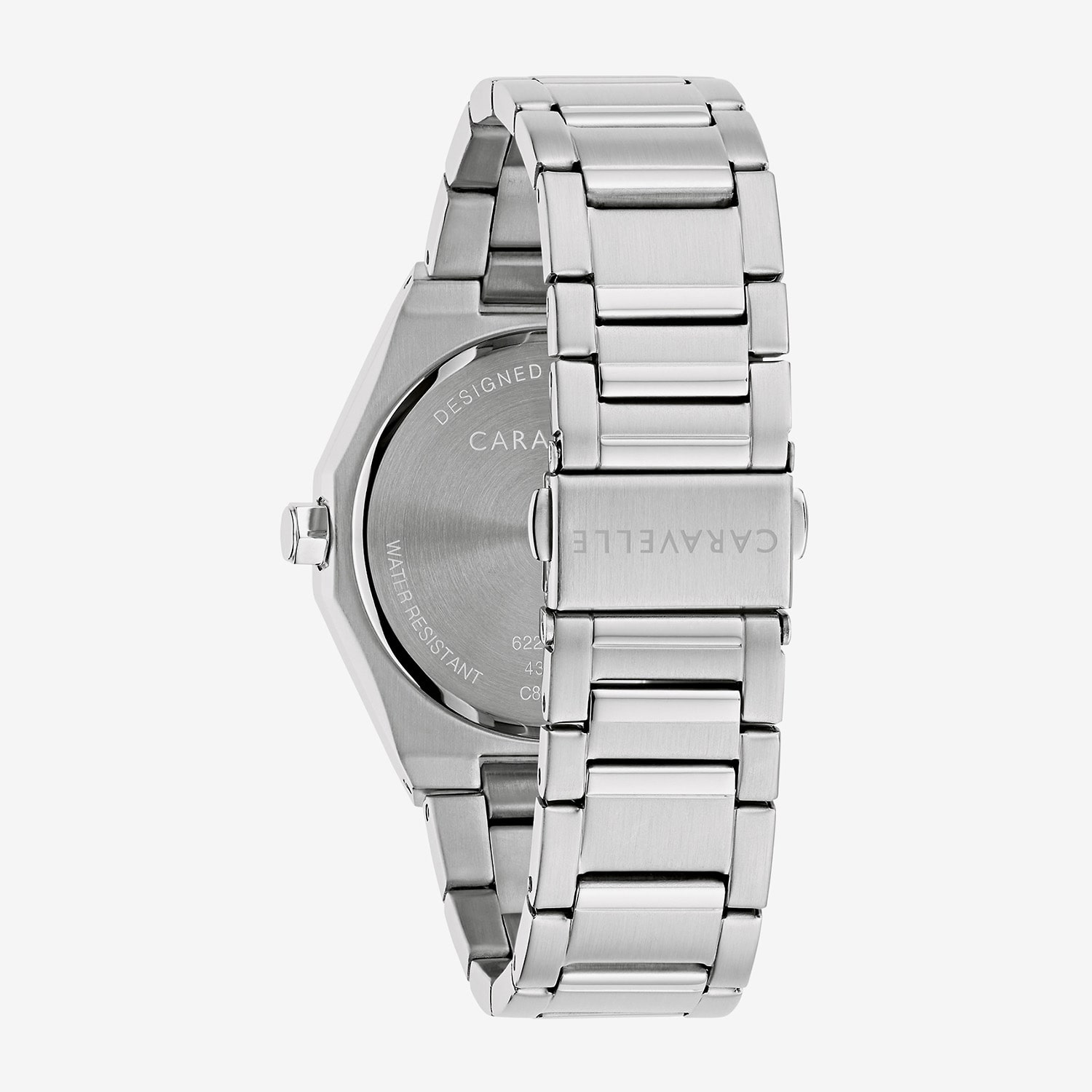 Caravelle Designed By Bulova Dress Mens Silver Tone Stainless Steel Bracelet Watch 43b181
