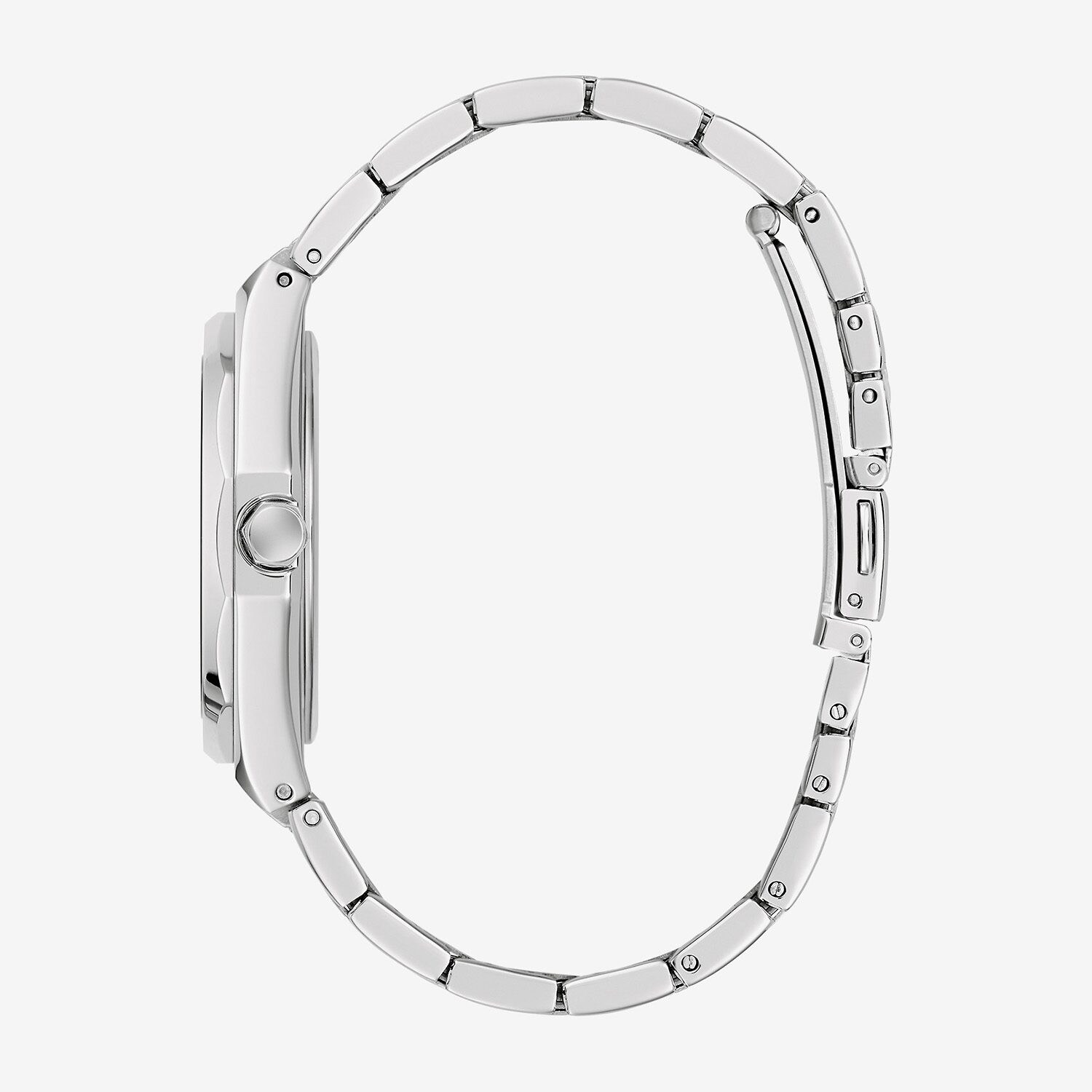 Caravelle Designed By Bulova Dress Mens Silver Tone Stainless Steel Bracelet Watch 43b181