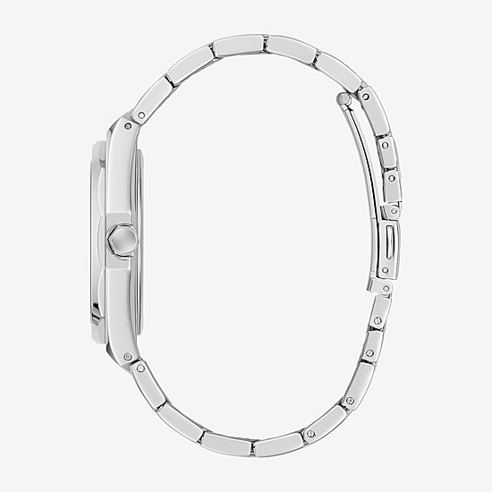 Caravelle Designed By Bulova Dress Mens Silver Tone Stainless Steel Bracelet Watch 43b181