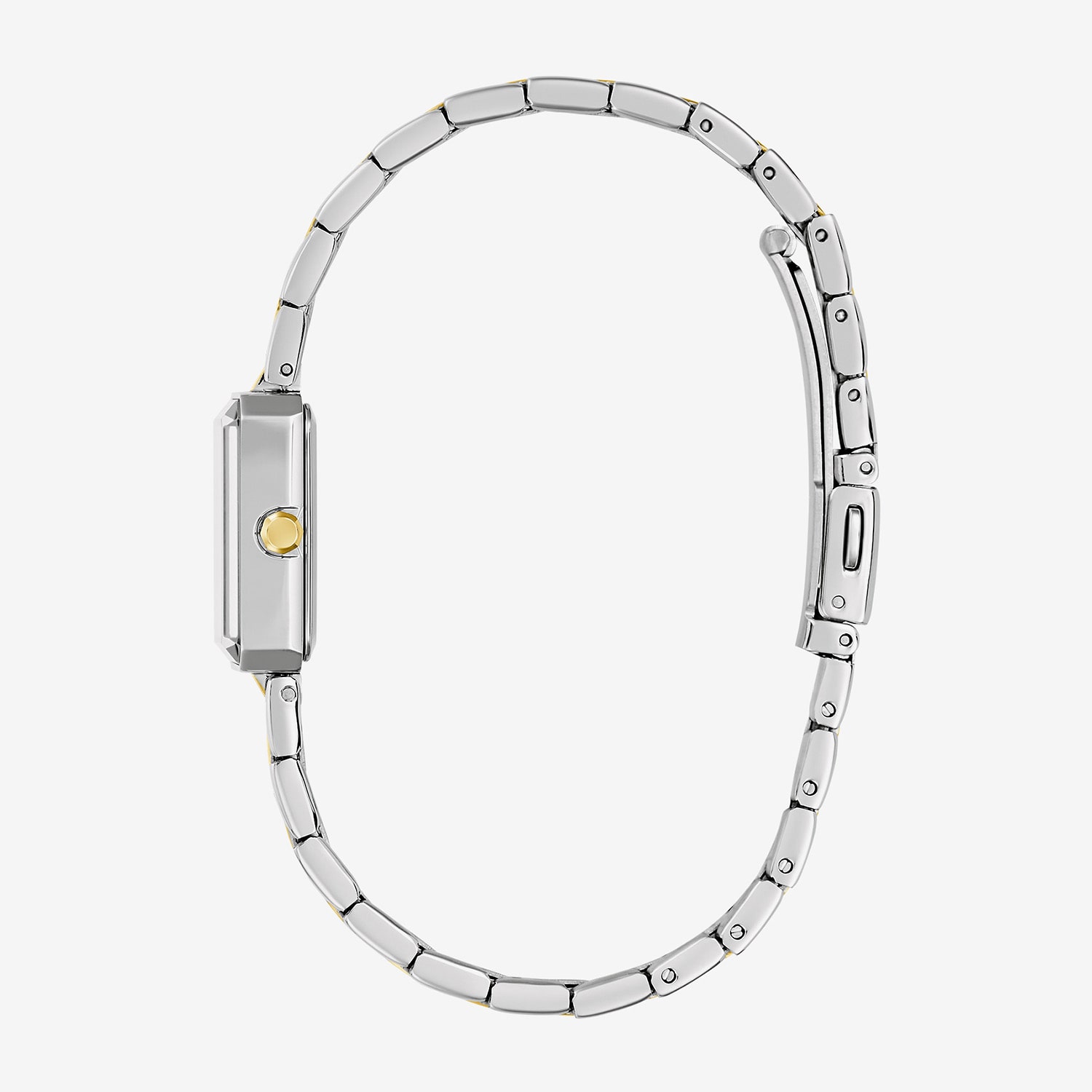 Caravelle Designed By Bulova Modern Car Womens Two Tone Stainless Steel Bracelet Watch 45l193
