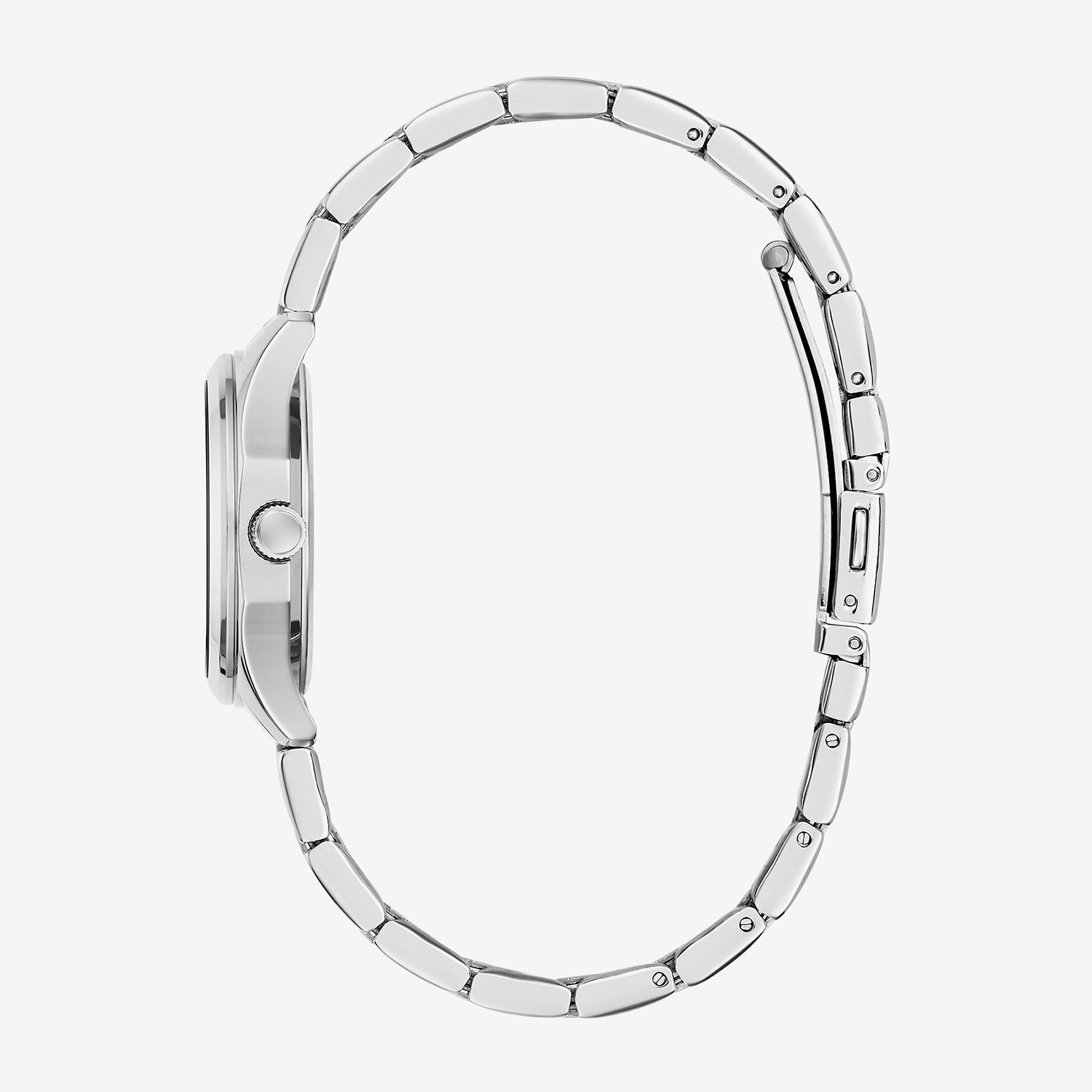 Caravelle Designed By Bulova Land Sport Womens Silver Tone Stainless Steel Bracelet Watch 43m125
