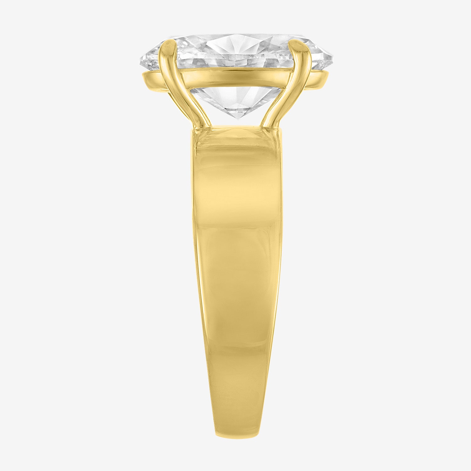 Bridal Addiction (E-F / Vs1-Vs2) Womens CT. Lab Grown White Diamond 14K Gold Oval Solitaire Engagement Ring