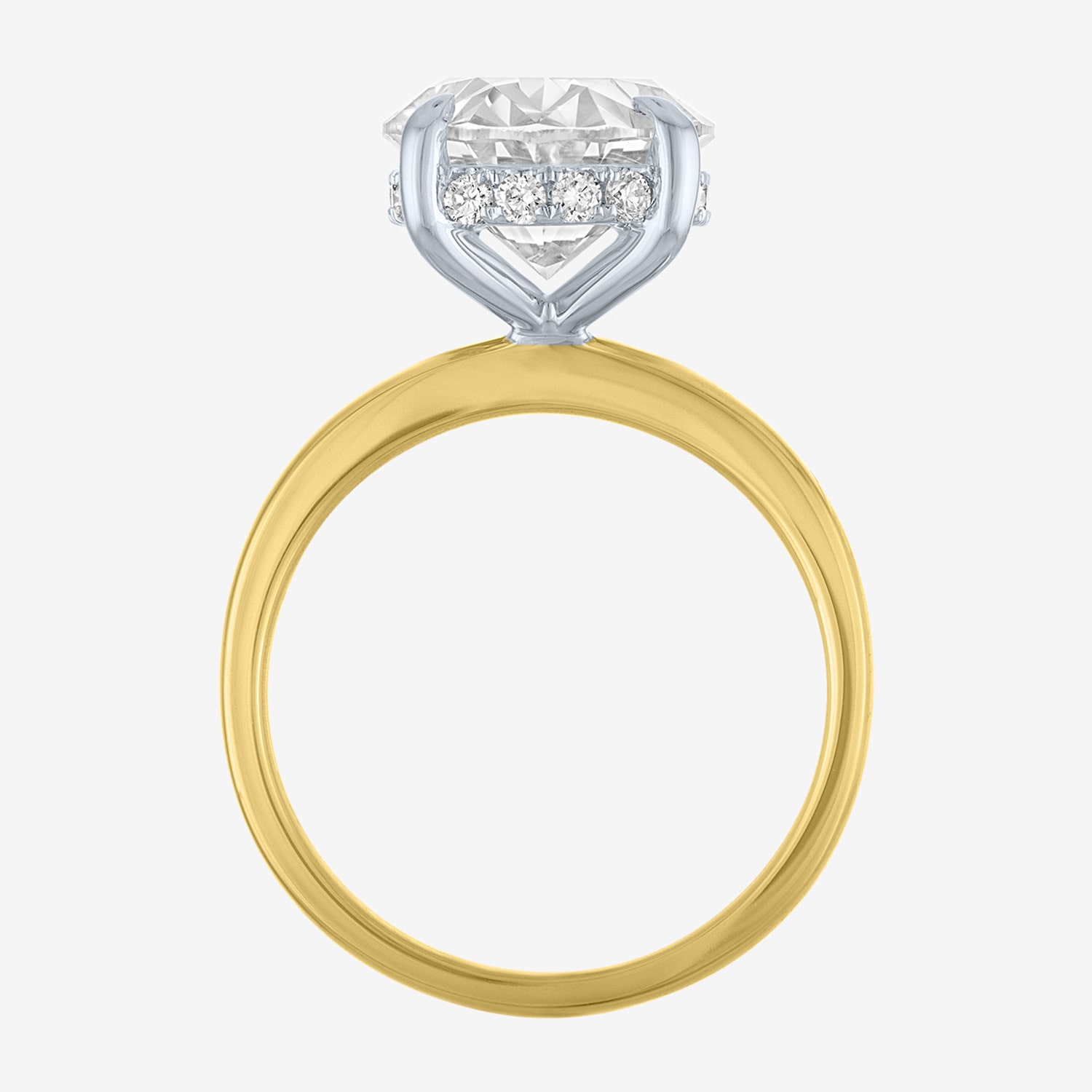 Bridal Addiction (E-F / Vs1-Vs2) Womens / Ct. T.W. Lab Grown White Diamond 14K Gold Oval Solitaire Engagement Ring
