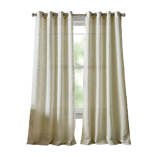 Martha Stewart Harmony Grommet Top Sheer Single Curtain Panel