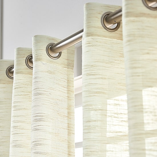 Martha Stewart Harmony Grommet Top Sheer Single Curtain Panel