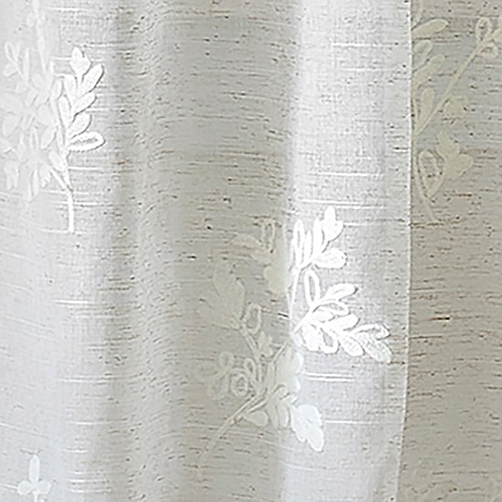 Martha Stewart Soriah Grommet Top Sheer Single Curtain Panel