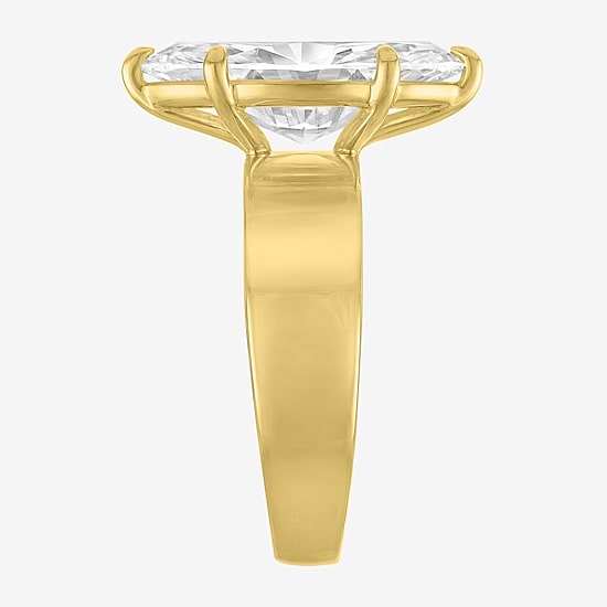 Bridal Addiction (E-F / Vs1-Vs2) Womens 4 CT. Lab Grown White Diamond 14K Gold Marquise Solitaire Engagement Ring