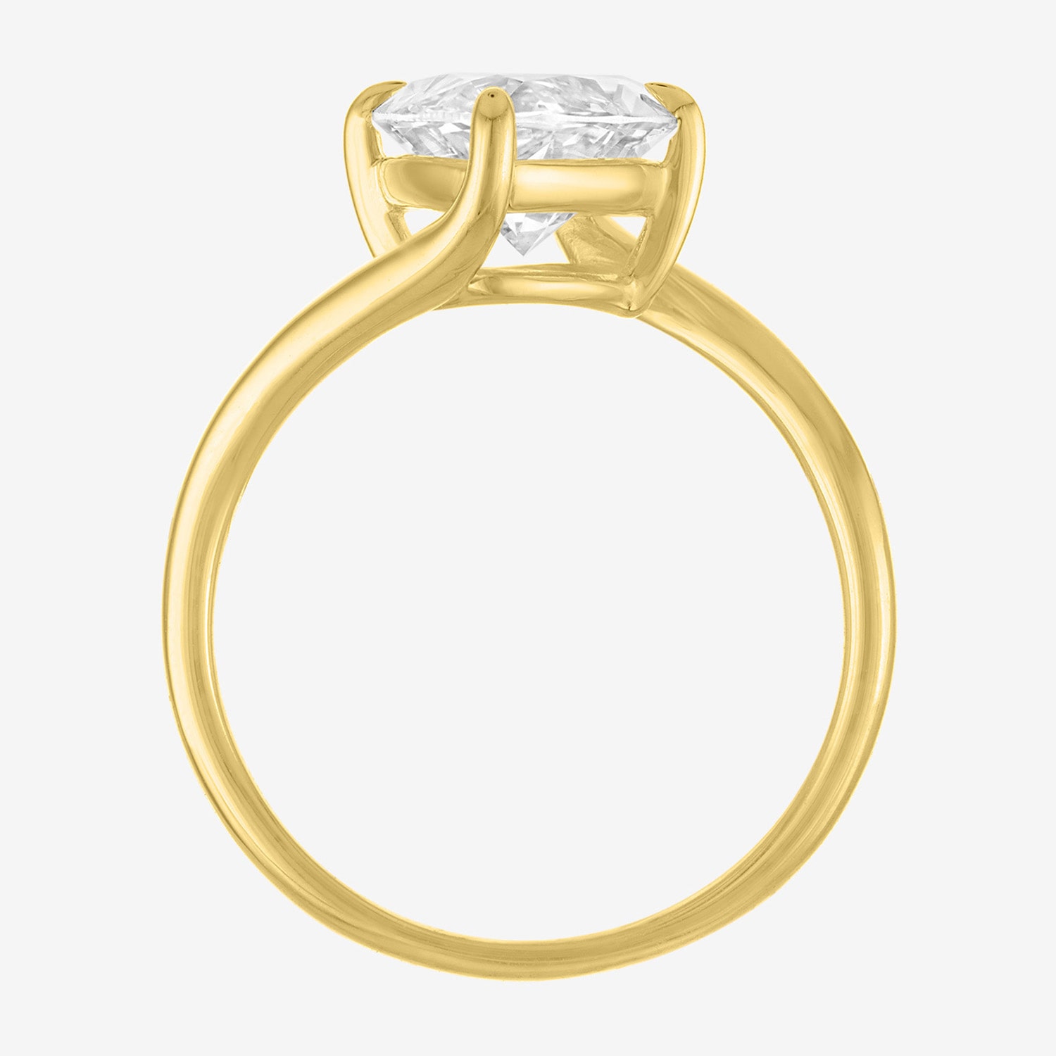 Bridal Addiction (E-F / Vs1-Vs2) Womens 4 CT. Lab Grown White Diamond 14K Gold Marquise Solitaire Engagement Ring