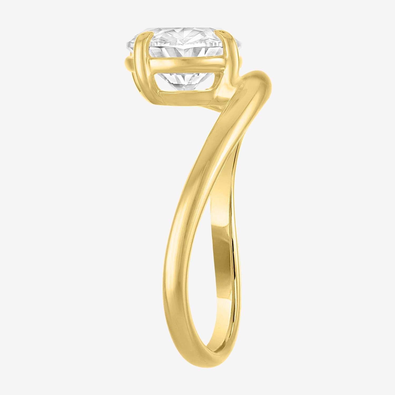 Bridal Addiction (E-F / Vs1-Vs2) Womens 3 CT. Lab Grown White Diamond 14K Gold Oval Solitaire Engagement Ring